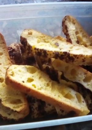 Una foto de Biscottes de anís y chocolate 🍪