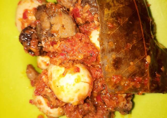 Resep Balado telur puyuh ati ampela Anti Gagal