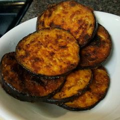 A picture of spicy egg plant fry.