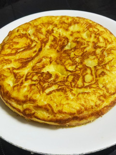 Una foto de Tortilla de patatas y calabaza