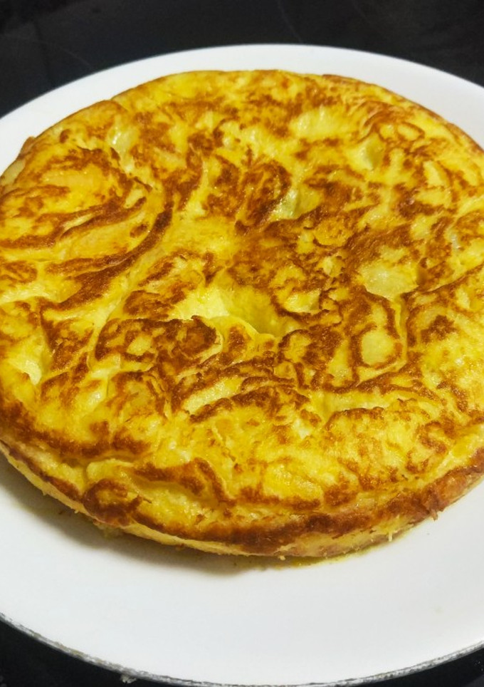 Una foto de Tortilla de patatas y calabaza
