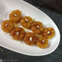 A picture of Suji kesari petha.