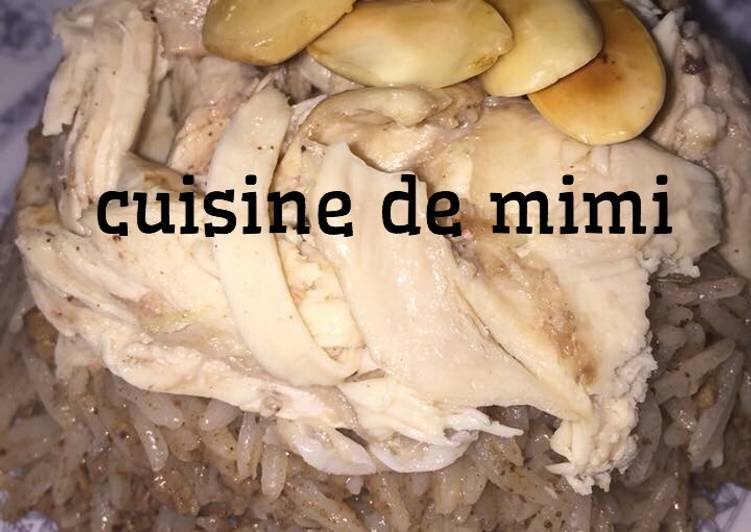 رز باللحمة على دجاح
(رز شرقي)