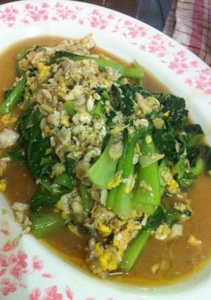 Foto resep Tumis bokcoy dengan telur