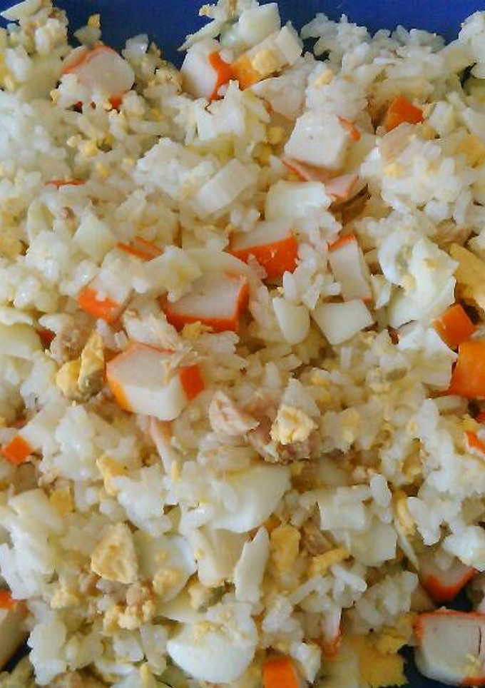 Una foto de Ensalada fría de arroz sin gluten