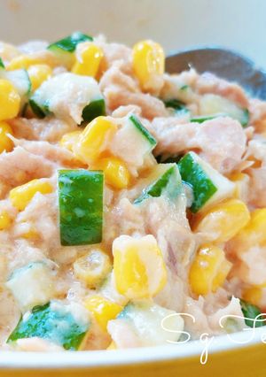優格鮪魚玉米沙拉 的食譜成品照片