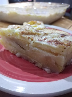 Una foto de Tarta de manzanas con sémola