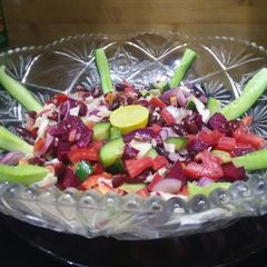A picture of Rajma salad.