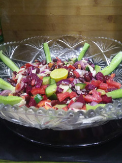 A picture of Rajma salad.