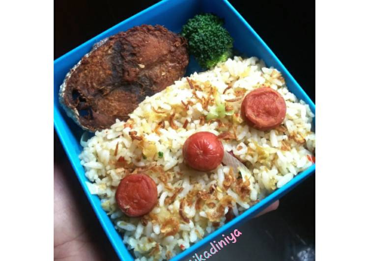 Sausage Fried Rice and Dry Tuna Fish 😍