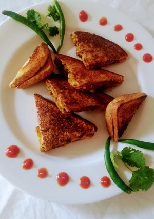 A picture of Mix veg sandwhich.