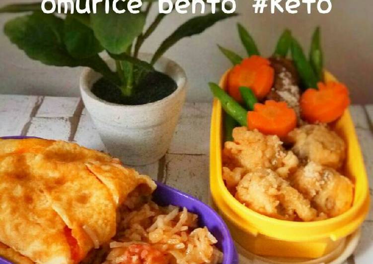 Bagaimana Menyiapkan Omurice Bento #ketopad_cp_bento, Bikin Ngiler