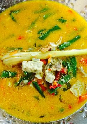 Foto resep Sayur kacang panjang kuah santan