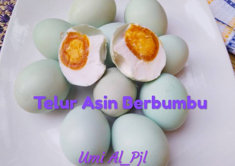 Resep Telur Asin Berbumbu, Sempurna