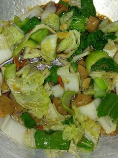 Foto resep Tumis sawi bakso krenyes2