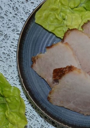 Une photo de Rouelle de porc façon Châshû. Inspiration japonaise. Cuisine fusion