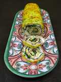 Rotolo di frittata alle zucchine con robiola bresaola e rucola