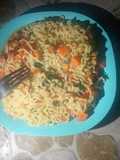 Carrots and moringa noodles