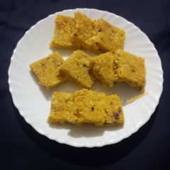 A picture of Instant Mango paneer kalakand.