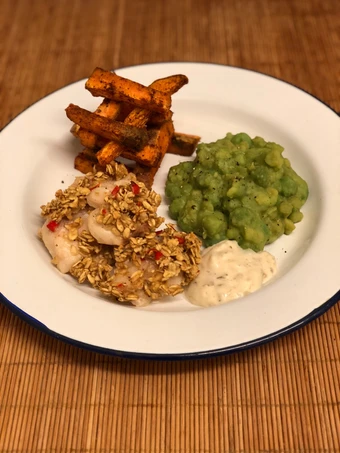 Simple Way Make Recipe Cod cheek “fish &amp; chips” w/ wasabi mushy peas 🐟🍟 that is Really Delicious, Perfect}