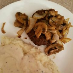 A picture of Hamburger Steaks.