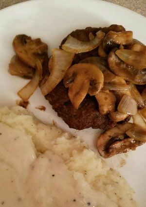 A picture of Hamburger Steaks.