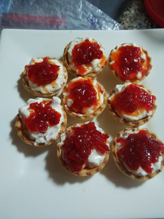Una foto de Tartaletas de pimiento caramelizado