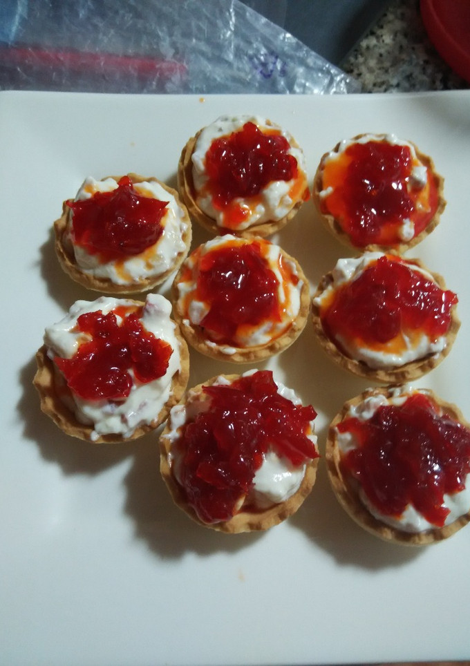 Una foto de Tartaletas de pimiento caramelizado