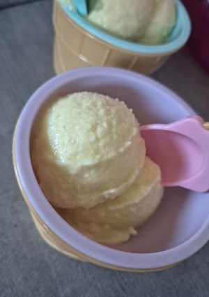 Une photo de Sorbet Pina Colada au Ninja Swirl