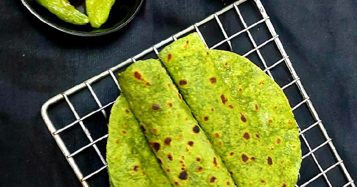 Spinach Missi Roti Recipe by Geeta Godhiwala - Cookpad