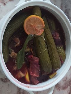 صورة لوصفة الطرشي أو المخلل السريع 😋