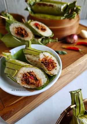 Foto resep Lemper bakar isi pampis tuna pedas