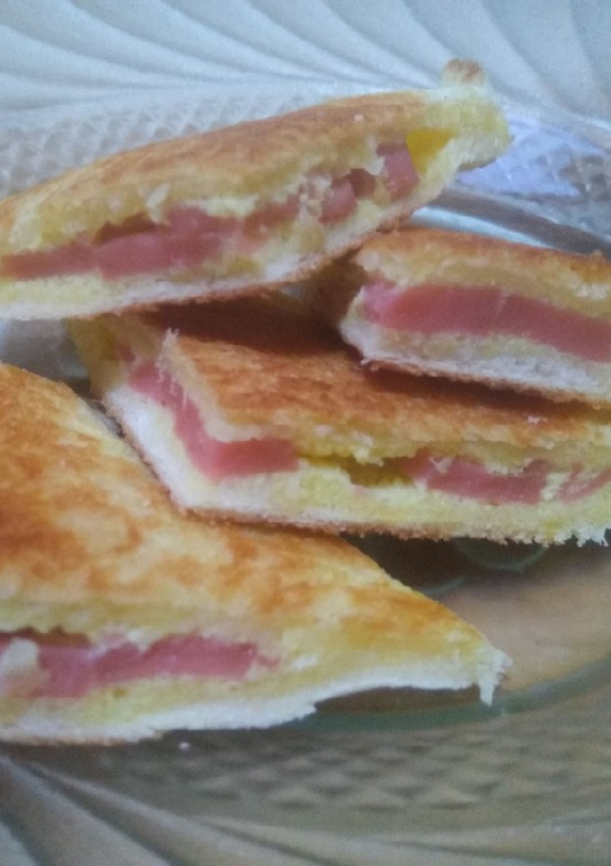 Foto resep Roti Tawar Isi Telor Sosis