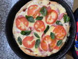 Pizza napolitana de jamón con masa casera 🍕🍕🍕🍕