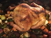 A picture of chicken and prunes