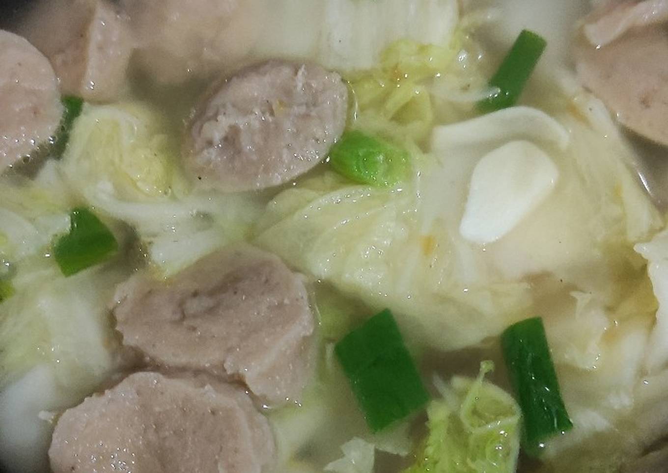 Sop Wipuso (saWI PUtih bakSO) bumbu seadanya