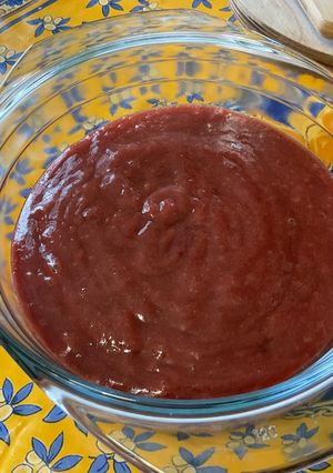 Une photo de Compote de prunes d'ente au sirop d'érable et vanille de Madagascar
