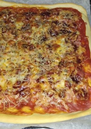 Una foto de Pizza casera