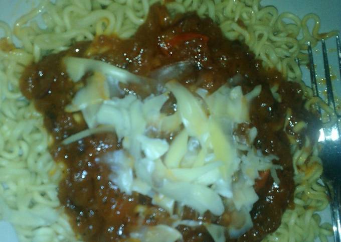 Yuk intip, Resep buat Spaghemie (Indomie bumbu Spaghetti) yang enak