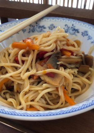 Φωτογραφία της συνταγής Γρήγορα noodles με λαχανικά