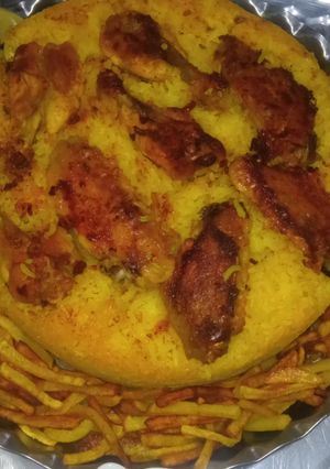 عکسی از دستور ته انداز مرغ🍗