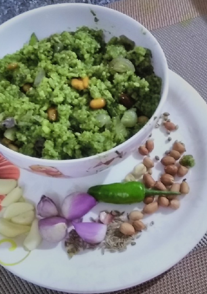 வல்லாரைக் கீரை சாதம் செய்முறை முக்கிய புகைப்படம்