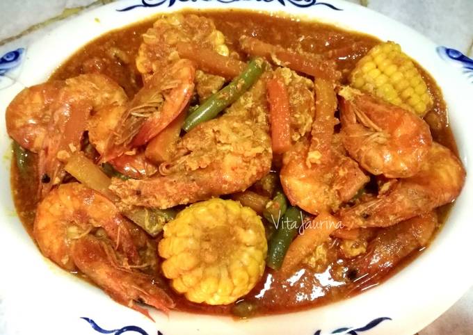 Udang Asam Manis Pedas