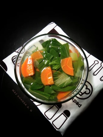 Easy Steps Make Recipes Sayur Bening Pakcoy the So Delicious So Delicious.