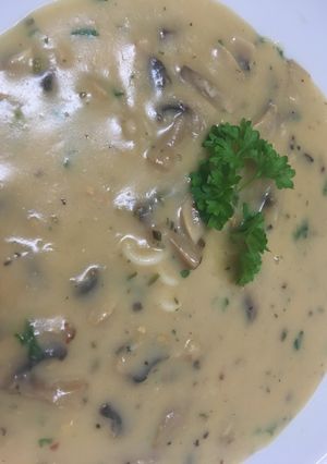 Foto resep Sup Krim Jamur ~ Pilzcremesuppe 🇩🇪