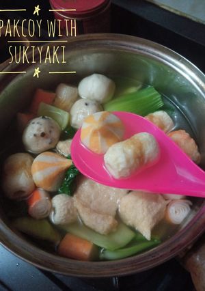 Foto resep Pakcoi with Sukiyaki