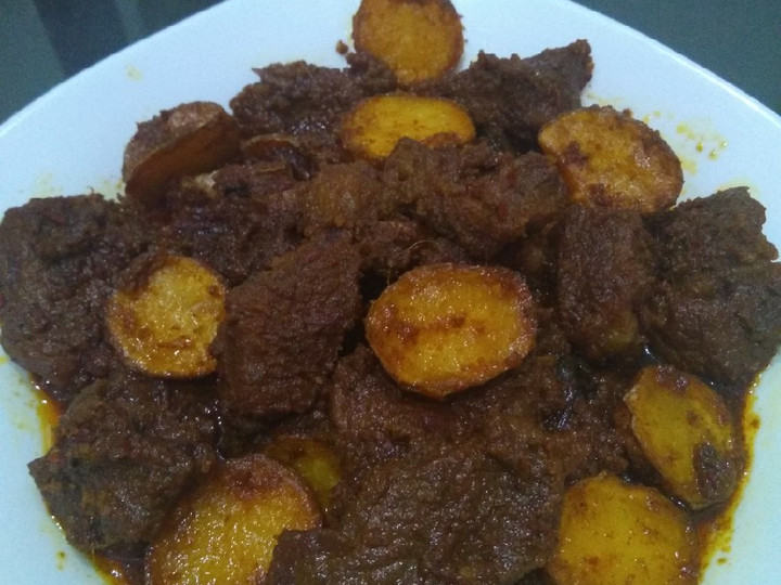 Resep Rendang sapi baby kentang Anti Gagal