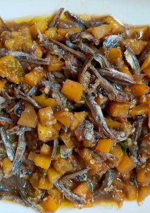 Foto resep Sambal teri terong asem