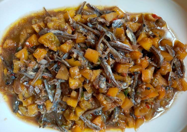 RECOMMANDED! Resep Rahasia Sambal teri terong asem