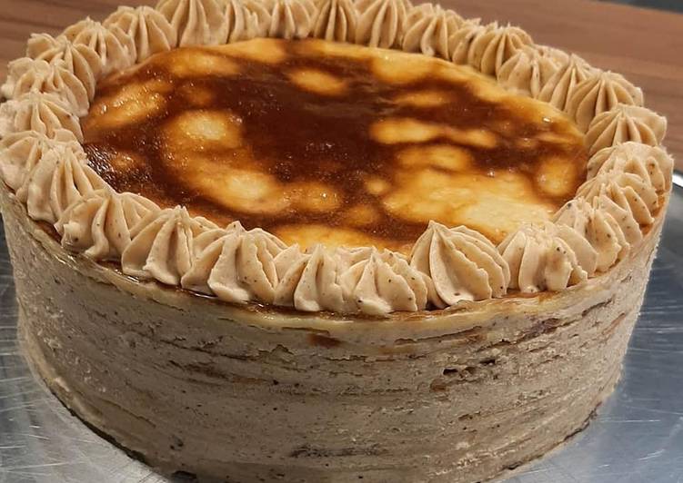 La Meilleur Recette De Gâteau de crêpes au praliné